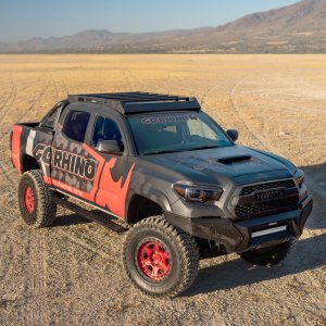 Lexus GX550 Side Steps - Go Rhino - V-Series V3 - Textured Black - `24-`25